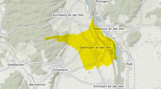 Immobilienpreisekarte Dettingen an der Iller